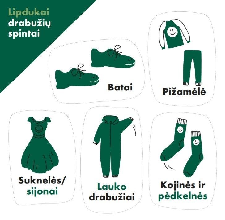 Linksmi ir naudingi namų lipdukai