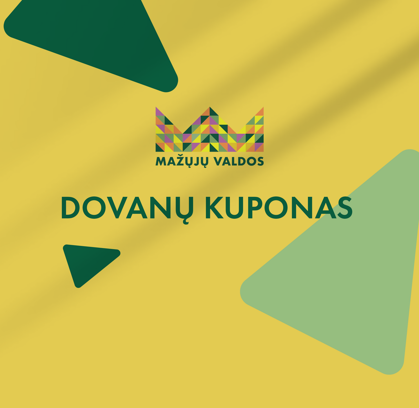 Dovanų kuponas. Fizinė kortelė