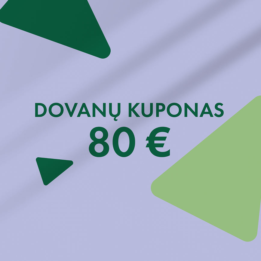 Dovanų kuponas 80 eur
