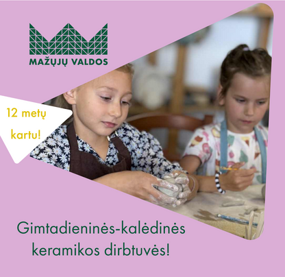 Gimtadieninės-kalėdinės keramikos dirbtuvės gruodžio 4 d. 17.30